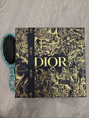 Dior Black and Gold Decorative Box with Ribbon